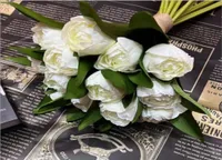 Artificial peony bouquet Silk Flowers real touch Fake Leaf Home and Wedding Party Decoration6021662