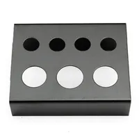 Whole7 Cap Holes Tattoo Ink Cup Holder Stand professionele roestvrijstalen pigmentbekers beugel Black Red Tattoos Tools7442347