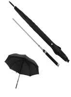 Fashion Black Long Handle Umbrellas Men Automatic Windproof Umbrella Business Sword Warrior Selfdefense Creative Sunny and Rainy 3365665