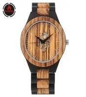 REDFIRE Vintage Fashion Wooden Mens Watches Minimalist Irregular Carving Dial Cool Male Wood Wristwatches Quartz Timepiece Gift3918014