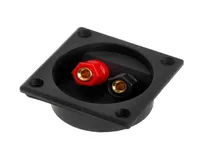 Square Shape Double Binding Post Type Speaker Box Terminal Cup Black And Red Wstore Oct31A7760436