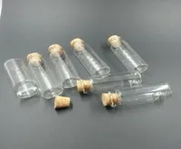 حاويات مستحضرات تجميل فارغة زجاجات زجاجية صغيرة مع بلون العطور المصغرة 50pcs 2260125mm 14ml7813511