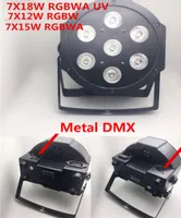 7x18 W LED -platt slimpar rgbwa rgbw 4in1 6in1 led dj luz de la etapa del dmx lampara dmx controller 610 channes7348035
