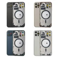 Vervangende rugglazen behuizing Batterijkaderlijsten voor iPhone 12 Pro 6.1 "