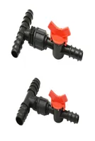 Garden Hose 25mm To 20mm 16mm Tee Barb Water Splitter With Valve Reducing 3 Way Connector 1pcs Watering Equipments1394750
