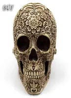 Buf moderne harzstatue retro skull dekor home dekoration ornamente kreative Kunstschnitzer Skulpturen Modell Halloween Geschenke 2108273869489