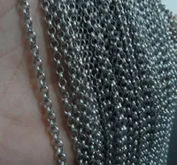S Promotion 10m Schmuck finden Kette 35 mm silberne Edelstahl Rolo Kettenfit Anh￤nger Diy Halskette8223850