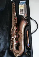 Anpassad Mark VI Saxofon H￶gkvalitativ tenorsaxofon 95 Kopiinstrument Antik kopparsimulering M￤ssing Saxofon med Case6376651