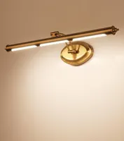 Wall Lamp European Led Mirror Golden Bathroom Cosmetic Light Stainless Steel Vanity Makeup Dresser Sconce Cabinet Lighting9003669