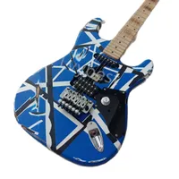Lvybest Oem 6 String Aged Electric Guitar Finish Gloss Blue Free Delivery