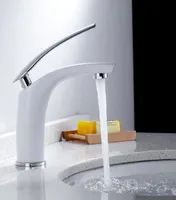 Bathroom Faucet Water Tap Basin Faucets WhiteChromeBlack Waterfall Mounted Sink Cold and Mixer Single Handle Bath Water3195957