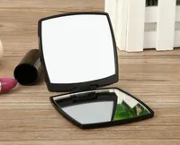Fashion Luxury Cosmetic 2 Face Mirrors Mini Beauty Makeup Tool Touring Plegable Faceta Doble Mirror9594114