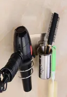 Hooks Rails Hair Dryer Holder Straightener Stand Blower Shelves Self Adhesive Blow Rack Stainless Steel Bathroom OrganzierHooks2879320