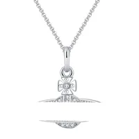 Designer Jewelry DIY vivian Necklace Saturn orbit Pendant Women clavicle chain Fashion gift