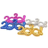 Party Decoration Happy New Year Glasses Glitter Plastics Prop Eyewear Funny Kids Eyeglass Toy Of Supplies 6 8Sf E1 Drop Delivery Hom Dhskn