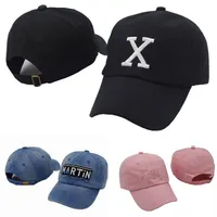 Модная буква x x rap back caps martin designer hats men women sport baseback baseball hip hip hap hat213a
