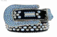 2022 Designer Bb Belt Simon Belts for Men Women Shiny diamond belt Black on Black Blue white multicolour 2251 ruirong016002087