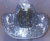 Party Hats New Fashion ic Disco Ball Cowboy Festival Glass Glitter Cap Mirror For DJ Club Stage Bar Dance L2210122786312