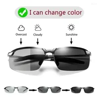 Sunglasses Men's Pochromic Polarized Driving Chameleon Sun Glasses Men Change Color Day Night Vision Driver's UV400 Eyewear