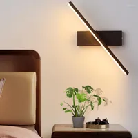 Wall Lamp Led Modern Simple Aluminum Strip Rotatable Adjustable Height Living Room Bedroom Aisle Corridor Lights Lampy Do Salonu
