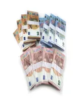 Nowa Fałszywe Banknot Money Partia 10 20 50 100 Dollar Euro Realistyczne paski zabawek Props Kopiuj walutę film FaUxBillets 100 PCS5100719
