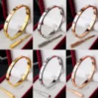 316L Tititanium clássico pulseiras de pulseiras para amante Fashion Wedding Bangle Wedding Gold Gold Ação de Graças Bracelete com Box 2612