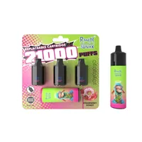RANDM SUNAX 21000 Puffle Pouxable E Cigarettes Vape Pen 1 Batterie rechargeable et 3 cartouches 850mAh Battre de batterie Coil 13ML POD PREFILL