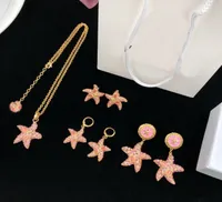 Mode designade halsband armband ￶rh￤nge sj￶stj￤rna h￤nge havsresestil banshee medusa huvudportr￤tt 18k guld plated3579434
