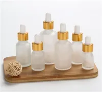 12 x 5ml 10ml 15ml 30ml 50ml 100ml Frost Glass Dropper Bottle Empty Cosmetic Packaging Container Vials Essential Oil Bottles 201019747558