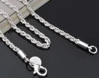 1624 pollici nuovi gioielli in argento 925 sterling argento grazioso fascino di moda grazioso 3mm a catena corda gioielleria9286949