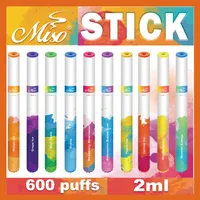 Disposable Vape Pen Miso Stick E Cigarettes With Rechargeable 2Ml Pod 600 Puffs Bar