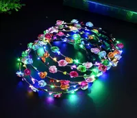 Flashing LED toy headband luminous line crown corolla luminou party carnival floral decoration garland bright hair accessory child9906194