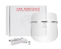 3 f￤rger LED -ljusterapi ansiktsmask antiaging anti rynka beatuy verktyg ansikts spa instrument sk￶nhet enhet hud t￤tt7852045
