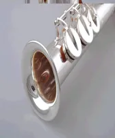 New Yanagisawa 902 Soprano BB saxophone professionnel en laiton plaqué Instruments de musique exquis sax de sculpture avec cas7321060