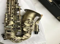 Nouveau Konig E Flat Alto Saxophone Professional Simulation en cuivre antique E SAX FLAT SAX INSTRUMENTS DE MUSIQUE AVEC CASE DE CUIR9356358