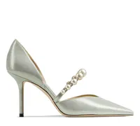 Elegant Bridal Wedding Dress Shoes Sandal AURELIE pearl sparkling suede pointedtoe pumps Sandals Pearls Luxury High Heels Ankle 3768865