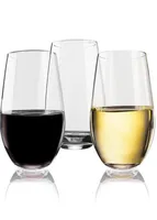 Shatterproof Plastic Ving Glass Unbreakable PCTG Red Wine Tumbler Glasses Cups ￅteranv￤ndbar transparent fruktjuice Beer Cup1028862