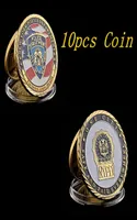 10pcs usa ny opoffering Warriors Police Heroes Memorial Eagle Craft Gift Challenge Coin Collection Gifts9798039