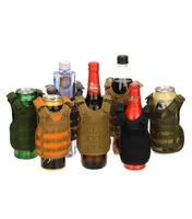 Тектическое пивное пивное напиток охладители жилет Molle Mini Hunting Vests Модельная чашка регулируемая плечевые ремни для напитков Coolers9009021