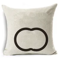Decorative Pillow Cushion Christmas Designer Pillowcase Classic Letter Fashion Throw Cushions With Inner Cotton Pillows Home Textiles