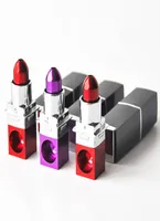 Metal Lipstick Pipe Lipstick Pipe Portable Metal Smoking Pipes Magic Novelty Gift For Woman Red Purple 5469181