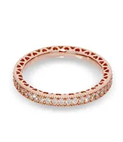 Новая 18 -километровая розовая зачарованная корона Слушайте Кольцо Оригинальная коробка для Pandora 925 Sterling Silver C -Diamond Women Wedding Ring Set8945609