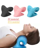 Neck Shoulder Stretcher Relaxer Accessories Cervical Chiropractic Traction Device Pillow for Pain Relief Cervical Spine Alignment 4046919