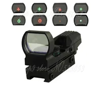Tactical 1X22X33 Holographic 4 Reticle Reflex Red Green Dot Sight 20mm 11mm Rail for Airsoft Hunting Rifle Scope273S