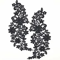 patches fabric collar Trim Neckline Applique for dress wedding shirt clothing DIY Sewing flower Floral Embroidered lace nice263s