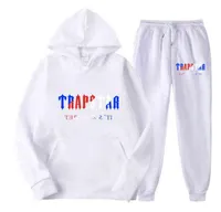Tracksuit TRAPSTAR Brand Printed Sportswear Men 16 colors Warm Two Pieces Set Loose Hoodie Sweatshirt Pants jogging t5