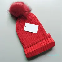 Gorro/calavera gorra diseñadora para niños de invierno niños gorro pompones para mujeres