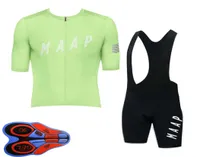MAAP Team Team Cycling Short Sleeve Jersey Bib Shorts Set 2021 Summer Quick Dry Mens Mtb Bicycle Road Racing Kits Outdoor 3659346