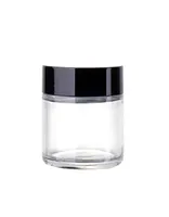 60ml Clear Glass Cosmetic Jar Pot 60g Skin Care Cream Refillable Bottle Cosmetic Container Makeup Tool For Travel Packing9882419