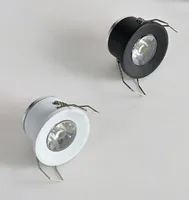 Светодиодный мини -нижний нижний свет под шкафом Spot Light 1 Вт 3 Вт для потолочного утопленного лампы AC85265 В.